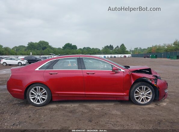 3LN6L2LU3GR634193 2016 LINCOLN MKZ HYBRID Red Սալոնի հետևի տեսք