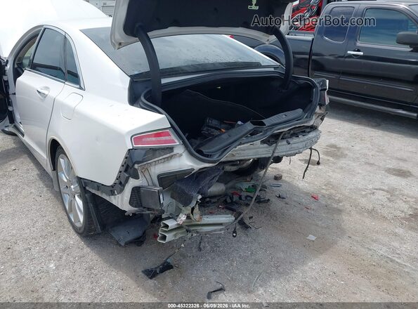 3LN6L2LU6GR630297 2016 LINCOLN MKZ HYBRID White Вид спереду