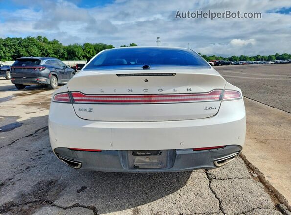 3LN6L2LU7GR624959 2016 LINCOLN MKZ White Հետևի տեսք