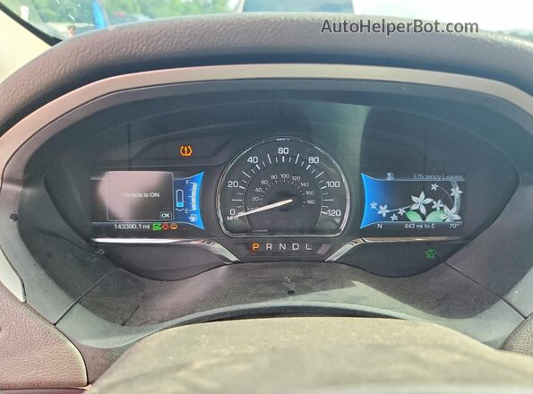 3LN6L2LU7GR624959 2016 LINCOLN MKZ White Սարքավորումների վահանակի տեսք