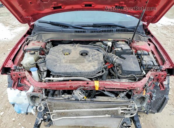 3LN6L5A94LR615193 2020 LINCOLN MKZ Red ძრავის განყოფილების ხედი