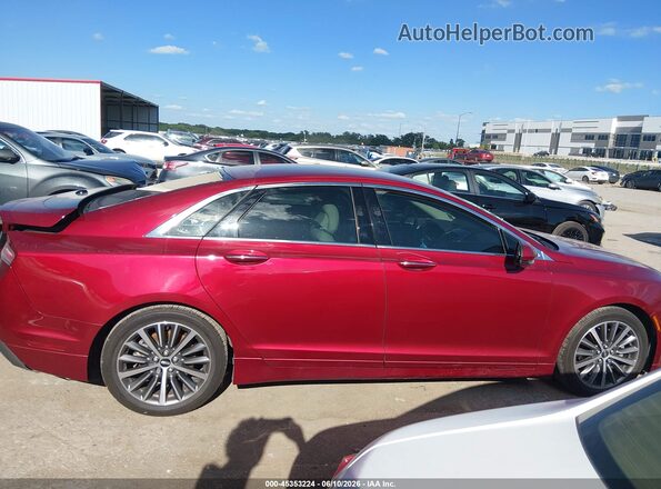 3LN6L5A98JR604713 2018 LINCOLN MKZ Red Rear interior view