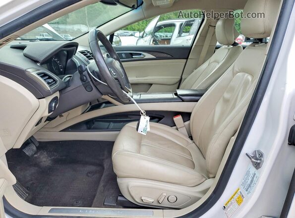 3LN6L5C90JR628792 2018 LINCOLN MKZ White წინა სალონის ხედი