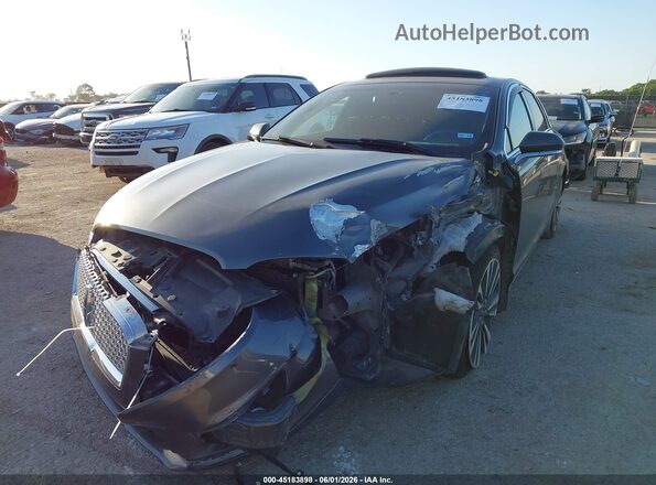 3LN6L5C95JR609137 2018 LINCOLN MKZ Gray Передня ліва чверть