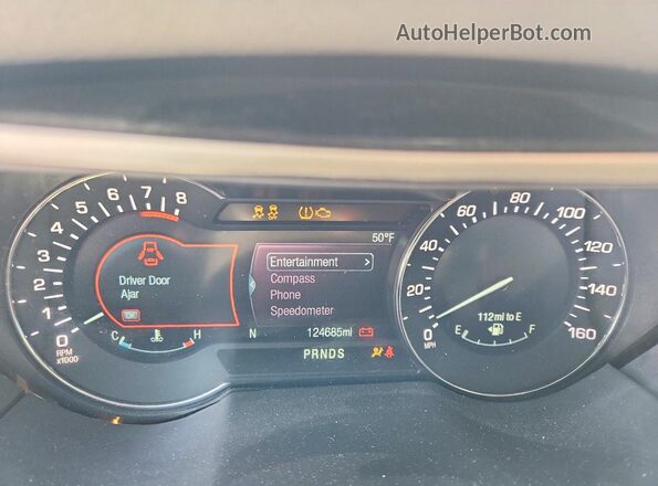 3LN6L5C98HR604962 2017 LINCOLN MKZ Black Instrument cluster view