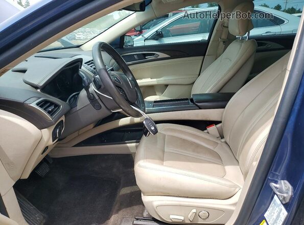 3LN6L5C98JR628698 2018 LINCOLN MKZ Blue Widok wnętrza z przodu