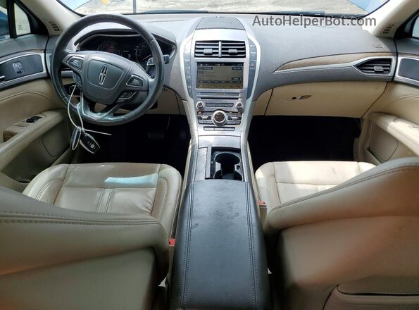 3LN6L5C98JR628698 2018 LINCOLN MKZ Blue Widok deski rozdzielczej