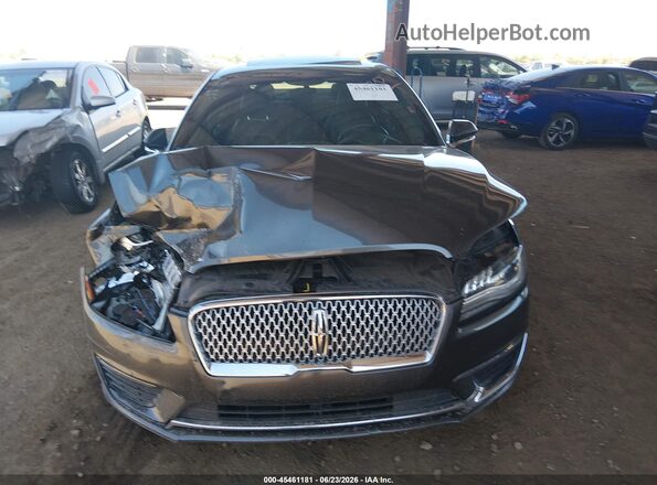 3LN6L5D91JR628394 2018 LINCOLN MKZ Gray Вид щитка приладів