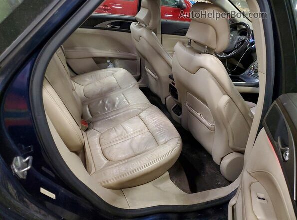 3LN6L5D95HR610703 2017 LINCOLN MKZ Blue Rear seats view