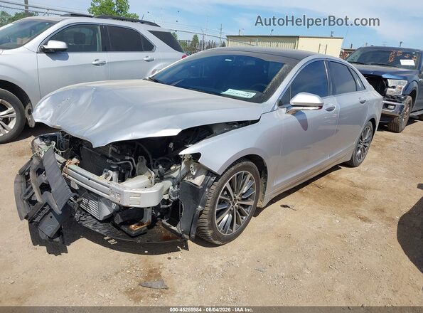 3LN6L5D95HR632877 2017 LINCOLN MKZ Silver Առջևի ձախ երեք քառորդ տեսարան