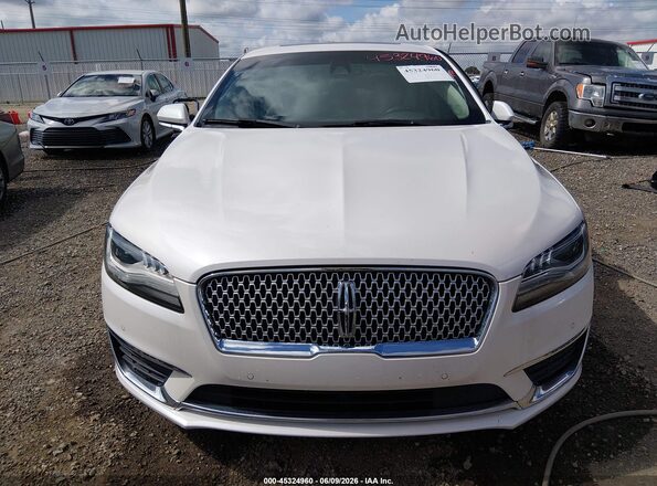 3LN6L5E92JR601431 2018 LINCOLN MKZ White Widok zestawu wskaźników