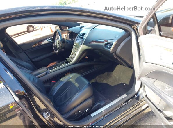3LN6L5F90HR600335 2017 LINCOLN MKZ Black Вид салону спереду