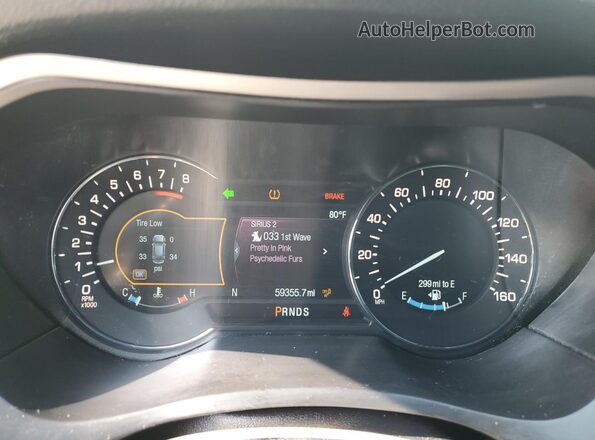 3LN6L5F94JR604894 2018 LINCOLN MKZ Beige Widok zestawu wskaźników