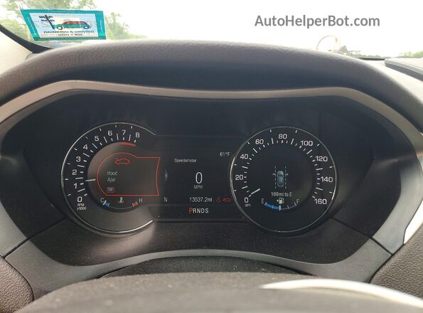 3LN6L5F95LR606429 2020 LINCOLN MKZ White Instrument cluster view