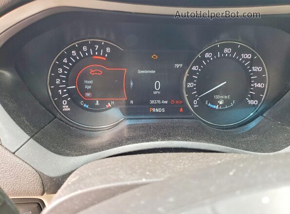 3LN6L5F99LR612430 2020 LINCOLN MKZ White Вид щитка приладів