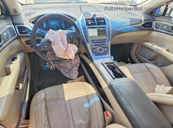 3LN6L5FC5HR624433 2017 LINCOLN MKZ White Вид панелі приладів
