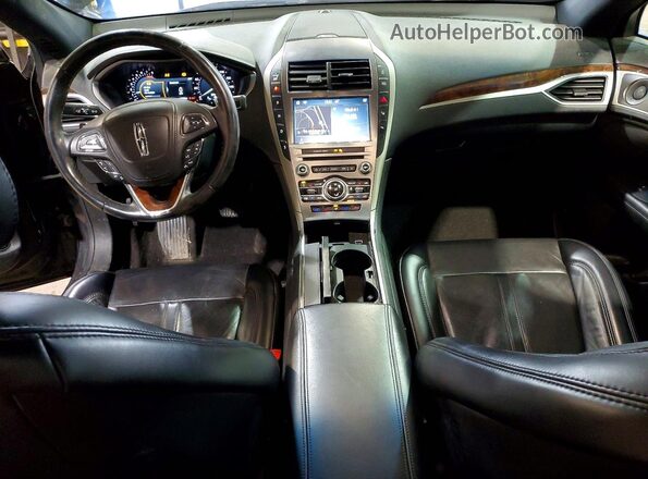 3LN6L5FC7KR613991 2019 LINCOLN MKZ Black Առջևի վահանակի տեսք