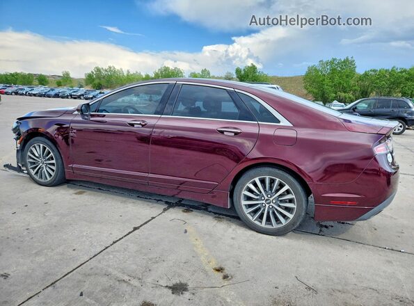 3LN6L5LU1HR666028 2017 LINCOLN MKZ Темно-бордовый Задняя левая четверть