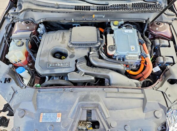 3LN6L5LU1HR666028 2017 LINCOLN MKZ Темно-бордовый Вид задней части салона