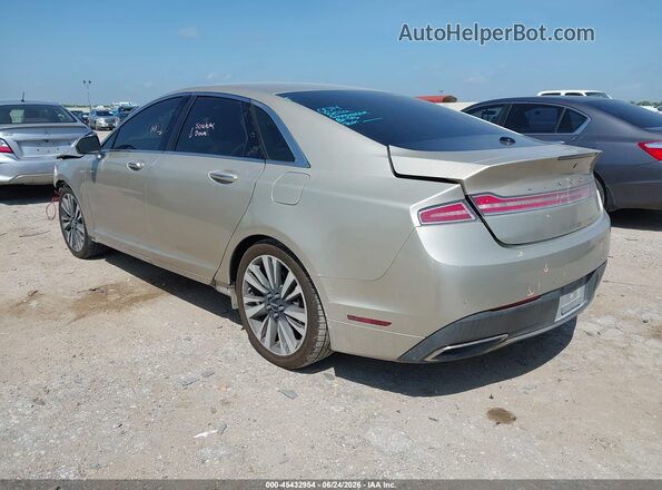 3LN6L5LU2HR625052 2017 LINCOLN MKZ HYBRID Gold Rear left