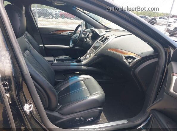 3LN6L5LU3JR603924 2018 LINCOLN MKZ HYBRID Black Widok wnętrza z przodu