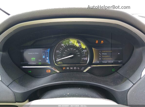 3LN6L5LU4HR627899 2017 LINCOLN MKZ HYBRID Silver Հետևի նստատեղերի տեսք