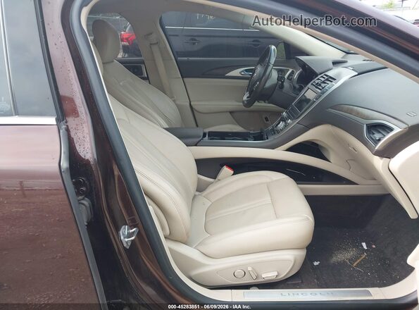3LN6L5LU4KR600046 2019 LINCOLN MKZ HYBRID Бордовый Вид салона спереди