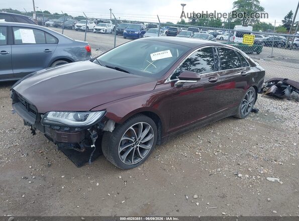 3LN6L5LU4KR600046 2019 LINCOLN MKZ HYBRID Бордовый Передняя левая четверть