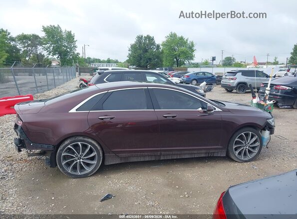3LN6L5LU4KR600046 2019 LINCOLN MKZ HYBRID Бордовый Вид задней части салона