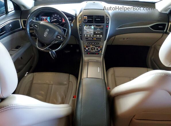 3LN6L5LU7JR619592 2018 LINCOLN MKZ Blue Widok deski rozdzielczej