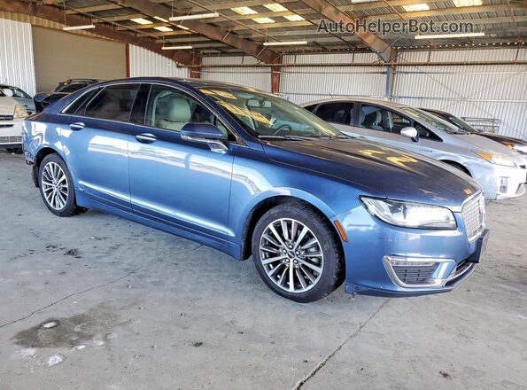 3LN6L5LU7JR619592 2018 LINCOLN MKZ Blue Przód prawy