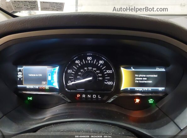 3LN6L5LU8KR614743 2019 LINCOLN MKZ HYBRID Brown Widok tylnych siedzeń