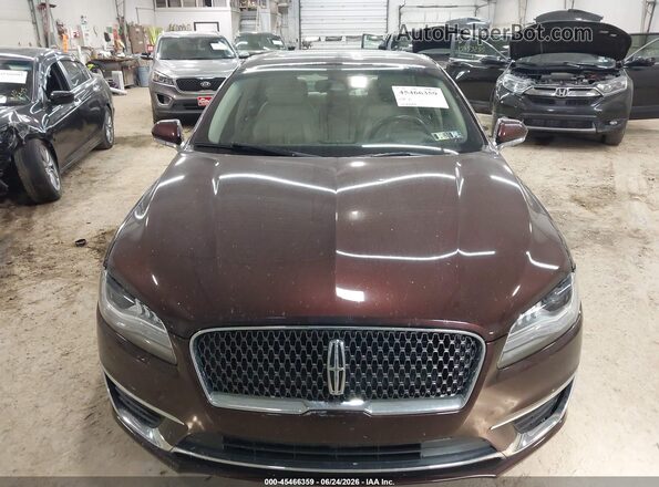 3LN6L5LU8KR614743 2019 LINCOLN MKZ HYBRID Brown Widok zestawu wskaźników