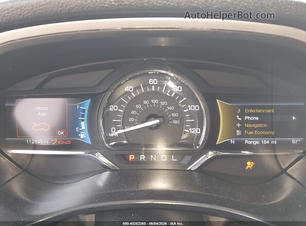 3LN6L5LU9LR603431 2020 LINCOLN MKZ Cream Vista de los asientos traseros