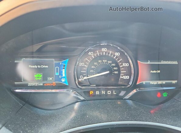 3LN6L5LUXHR653939 2017 LINCOLN MKZ Black Instrument cluster view