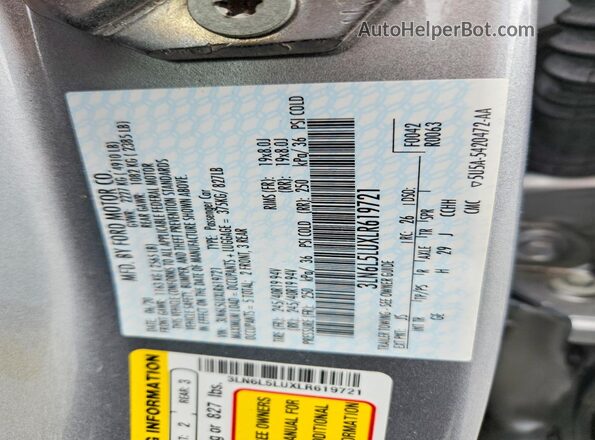3LN6L5LUXLR619721 2020 LINCOLN MKZ Silver 