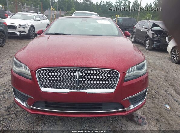 3LN6L5MU1HR631603 2017 LINCOLN MKZ HYBRID Red Սալոնի հետևի տեսք