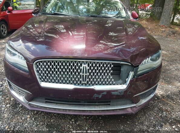 3LN6L5MU4HR632146 2017 LINCOLN MKZ HYBRID Red Вид спереду