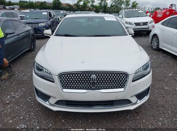 3LN6L5MU4KR601891 2019 LINCOLN MKZ HYBRID White Widok zestawu wskaźników