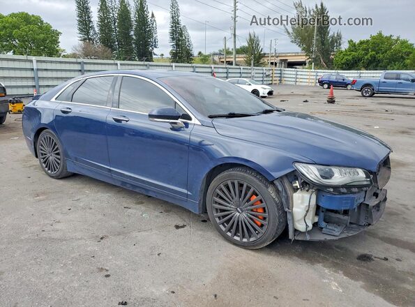 3LN6L5MU9JR619334 2018 LINCOLN MKZ Blue Delantero derecho
