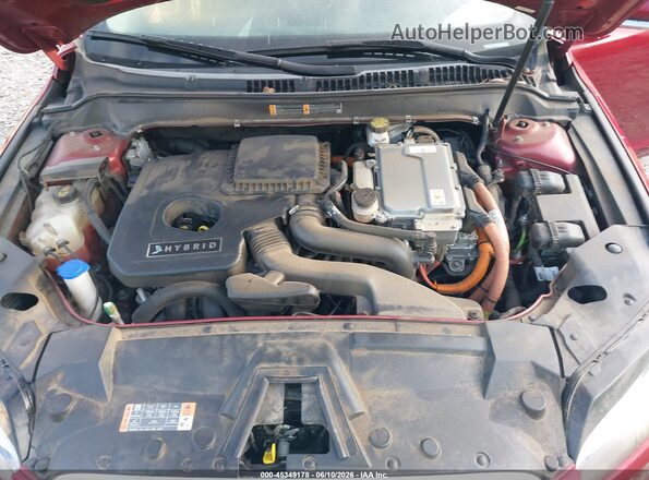 3LN6L5MUXJR603921 2018 LINCOLN MKZ HYBRID Red Вид ззаду
