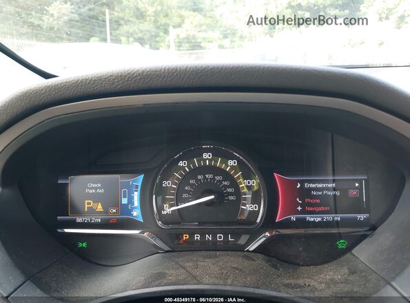 3LN6L5MUXJR603921 2018 LINCOLN MKZ HYBRID Red Вид задніх сидінь