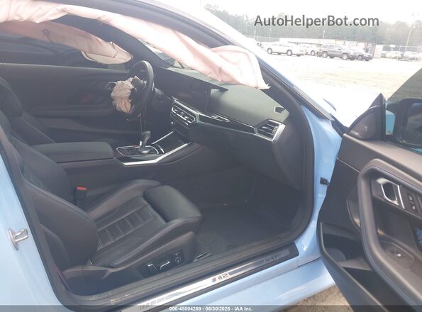 3MF13DM01R8E72317 2024 BMW M2 Black Вид салону спереду