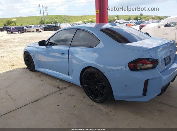 3MF13DM02P8D50725 2023 BMW M2 Blue სალონის 360-გრადუსიანი ხედი