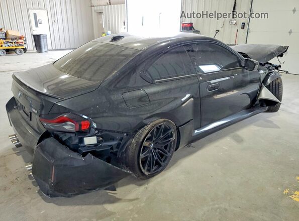 3MF13DM09R8E17906 2024 BMW M2 Black უკანა სავარძლების ხედი