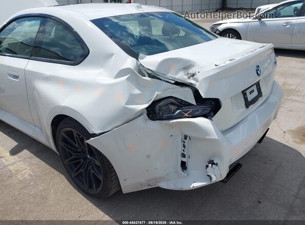 3MF23DM0XT8G44453 2026 BMW M2 White Դիմացի տեսք