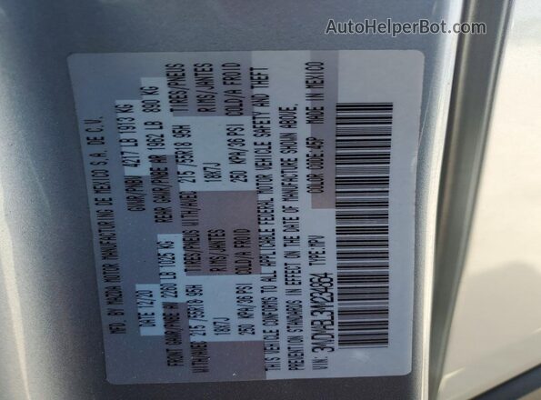 3MVDMABL3MM234864 2021 MAZDA CX-30 Silver Вид наклейки з VIN-кодом