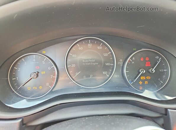 3MVDMABL8MM319473 2021 MAZDA CX-30 White Instrument cluster view