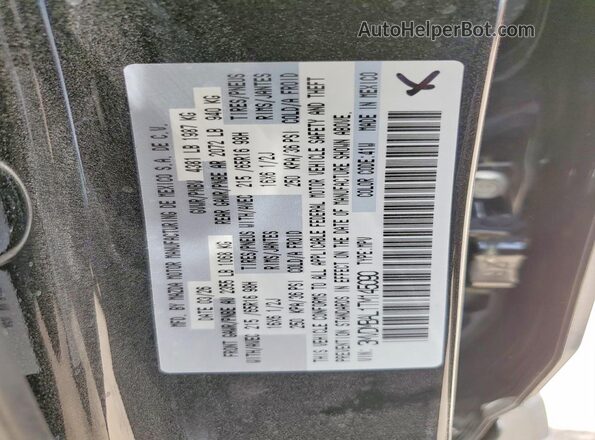 3MVDMBAL1TM145090 2026 MAZDA CX-30 Черный Вид наклейки с VIN-кодом