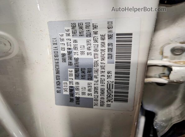 3MVDMBAM0RM655612 2024 MAZDA CX-30 White Widok naklejki z numerem VIN
